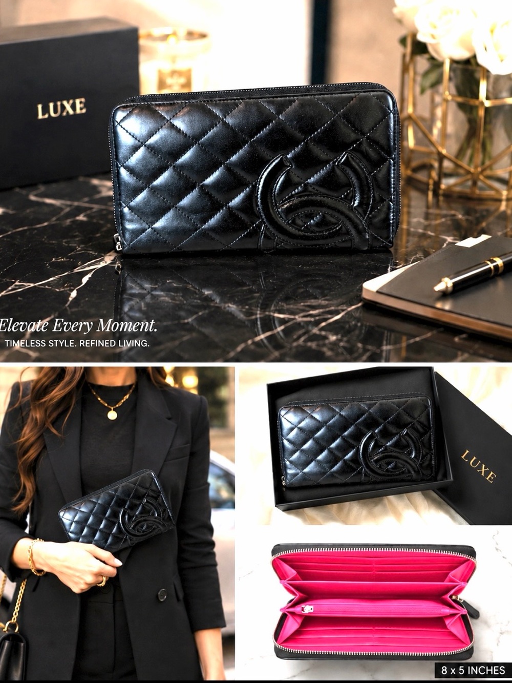 CHANEL CC CAMBON ORGANIZER WALLET/CLUTCH
